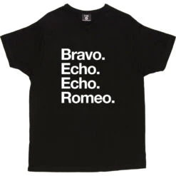 Bravo Echo Echo Romeo T-Shirt -Tshirt Store beer phonetic tshirt 2 black mens v neck tshirt