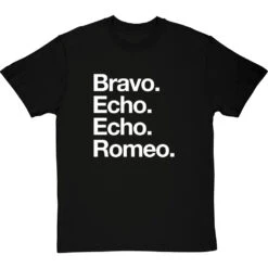Bravo Echo Echo Romeo T-Shirt -Tshirt Store beer phonetic tshirt 2 blacktshirt