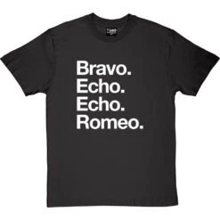 Bravo Echo Echo Romeo T-Shirt -Tshirt Store beer phonetic tshirt 2 charcoaltshirt