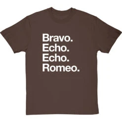 Bravo Echo Echo Romeo T-Shirt -Tshirt Store beer phonetic tshirt 2 hazelnuttshirt