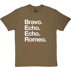 Bravo Echo Echo Romeo T-Shirt -Tshirt Store beer phonetic tshirt 2 olivetshirt