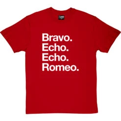 Bravo Echo Echo Romeo T-Shirt -Tshirt Store beer phonetic tshirt 2 redtshirt