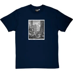 William Hogarth's Beer Street T-Shirt -Tshirt Store beerstreet navybluetshirt