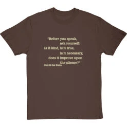 Before You Speak T-Shirt -Tshirt Store before you speak tshirt 158 hazelnuttshirt