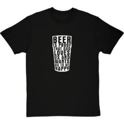 Benjamin Franklin "Beer" Quote T-Shirt -Tshirt Store benjamin franklin beer tshirt 2 blacktshirt