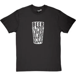 Benjamin Franklin "Beer" Quote T-Shirt -Tshirt Store benjamin franklin beer tshirt 2 charcoaltshirt