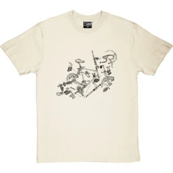 Bicycle Exploded Diagram T-Shirt -Tshirt Store bicycle exploded diagram tshirt 1 naturaltshirt