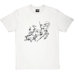Bicycle Exploded Diagram T-Shirt -Tshirt Store bicycle exploded diagram tshirt 1 whitetshirt