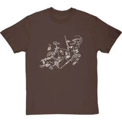 Bicycle Exploded Diagram T-Shirt -Tshirt Store bicycle exploded diagram tshirt 2 hazelnuttshirt