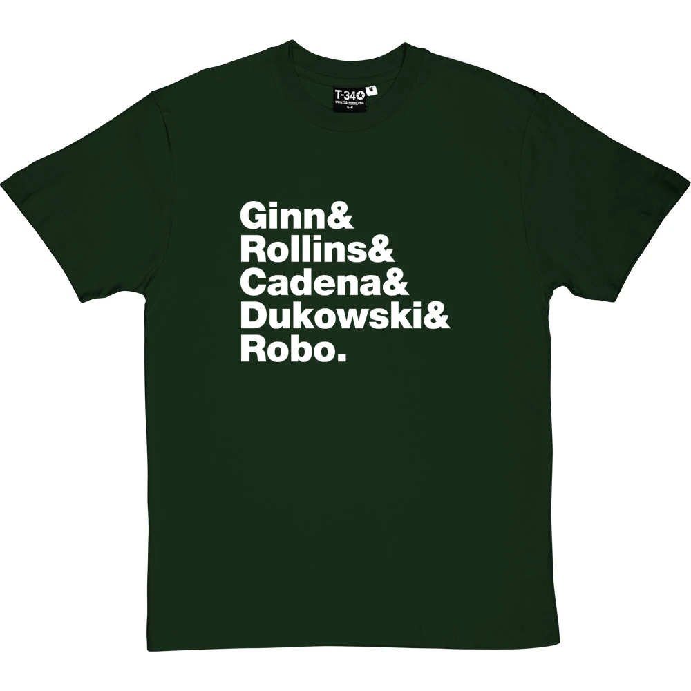 Black Flag Line-Up T-Shirt 19 Black Flag Line-Up T-Shirt - Image 19