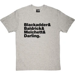 Blackadder Line-Up T-Shirt -Tshirt Store blackadder line up tshirt 1 lightoxfordtshirt