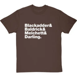 Blackadder Line-Up T-Shirt -Tshirt Store blackadder line up tshirt 2 hazelnuttshirt