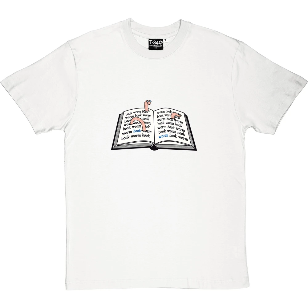 Book Worm T-Shirt 3 Book Worm T-Shirt - Image 3