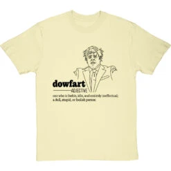Boris Johnson "Dowfart" T-Shirt -Tshirt Store boris johnson dowfart tshirt 1 naturaltshirt