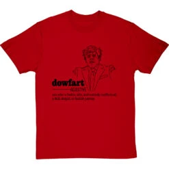 Boris Johnson "Dowfart" T-Shirt -Tshirt Store boris johnson dowfart tshirt 1 redtshirt