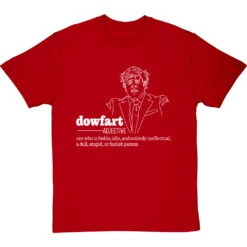 Boris Johnson "Dowfart" T-Shirt -Tshirt Store boris johnson dowfart tshirt 2 redtshirt