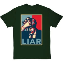 Boris Johnson "Liar" T-Shirt -Tshirt Store boris johnson liar poster tshirt bottlegreentshirt