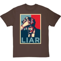 Boris Johnson "Liar" T-Shirt -Tshirt Store boris johnson liar poster tshirt hazelnuttshirt