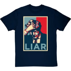 Boris Johnson "Liar" T-Shirt -Tshirt Store boris johnson liar poster tshirt navybluetshirt