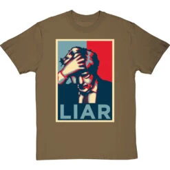 Boris Johnson "Liar" T-Shirt -Tshirt Store boris johnson liar poster tshirt olivetshirt