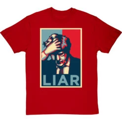 Boris Johnson "Liar" T-Shirt -Tshirt Store boris johnson liar poster tshirt redtshirt