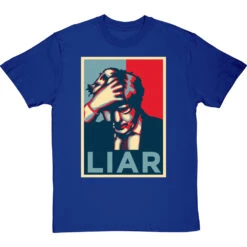 Boris Johnson "Liar" T-Shirt -Tshirt Store boris johnson liar poster tshirt royalbluetshirt