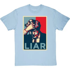 Boris Johnson "Liar" T-Shirt -Tshirt Store boris johnson liar poster tshirt skybluetshirt