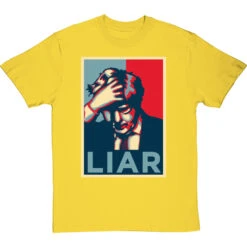 Boris Johnson "Liar" T-Shirt -Tshirt Store boris johnson liar poster tshirt yellowtshirt