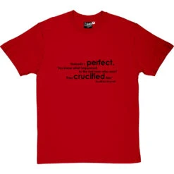 Geoffrey Boycott "Nobody's Perfect" Quote T-Shirt -Tshirt Store boycott nobodys perfect tshirt 1 redtshirt