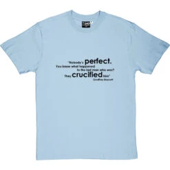 Geoffrey Boycott "Nobody's Perfect" Quote T-Shirt -Tshirt Store boycott nobodys perfect tshirt 1 skybluetshirt