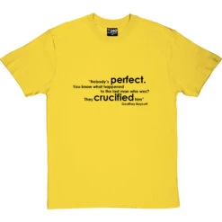 Geoffrey Boycott "Nobody's Perfect" Quote T-Shirt -Tshirt Store boycott nobodys perfect tshirt 1 yellowtshirt