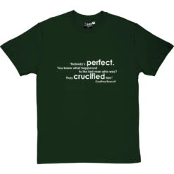 Geoffrey Boycott "Nobody's Perfect" Quote T-Shirt -Tshirt Store boycott nobodys perfect tshirt 2 bottlegreentshirt