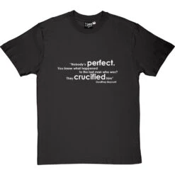 Geoffrey Boycott "Nobody's Perfect" Quote T-Shirt -Tshirt Store boycott nobodys perfect tshirt 2 charcoaltshirt