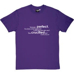 Geoffrey Boycott "Nobody's Perfect" Quote T-Shirt -Tshirt Store boycott nobodys perfect tshirt 2 purpletshirt