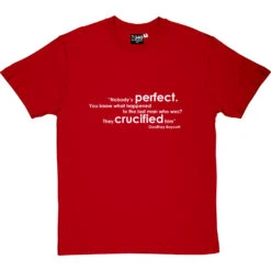 Geoffrey Boycott "Nobody's Perfect" Quote T-Shirt -Tshirt Store boycott nobodys perfect tshirt 2 redtshirt