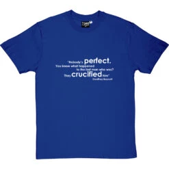 Geoffrey Boycott "Nobody's Perfect" Quote T-Shirt -Tshirt Store boycott nobodys perfect tshirt 2 royalbluetshirt