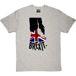 Brexit (Shooting Yourself In The Foot) T-Shirt -Tshirt Store brexit shoot foot tshirt 1 lightoxfordtshirt