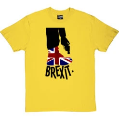 Brexit (Shooting Yourself In The Foot) T-Shirt -Tshirt Store brexit shoot foot tshirt 1 yellowtshirt