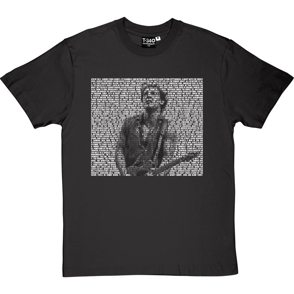 Bruce Springsteen Songs T-Shirt 2 Bruce Springsteen Songs T-Shirt - Image 2