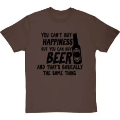 You Can't Buy Happiness But You Can Buy Beer T-Shirt -Tshirt Store buy beer tshirt 1 hazelnuttshirt