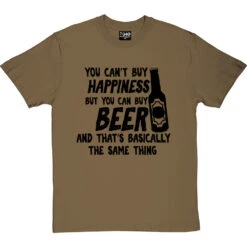 You Can't Buy Happiness But You Can Buy Beer T-Shirt -Tshirt Store buy beer tshirt 1 olivetshirt