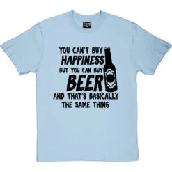 You Can't Buy Happiness But You Can Buy Beer T-Shirt -Tshirt Store buy beer tshirt 1 skybluetshirt