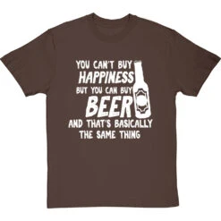 You Can't Buy Happiness But You Can Buy Beer T-Shirt -Tshirt Store buy beer tshirt 2 hazelnuttshirt