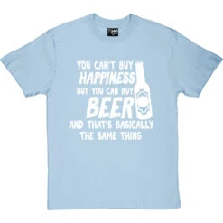 You Can't Buy Happiness But You Can Buy Beer T-Shirt -Tshirt Store buy beer tshirt 2 skybluetshirt
