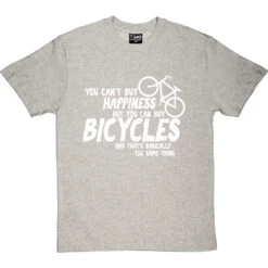 You Can't Buy Happiness But You Can Buy Bicycles T-Shirt -Tshirt Store buy bikes tshirt 2 lightoxfordtshirt