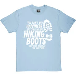 You Can't Buy Happiness But You Can Buy Hiking Boots T-Shirt -Tshirt Store buy boots tshirt 2 skybluetshirt