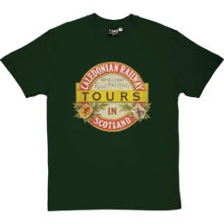 Caledonian Railway T-Shirt -Tshirt Store caledonia railway tours tshirt bottlegreentshirt