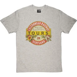 Caledonian Railway T-Shirt -Tshirt Store caledonia railway tours tshirt lightoxfordtshirt