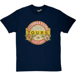 Caledonian Railway T-Shirt -Tshirt Store caledonia railway tours tshirt navybluetshirt