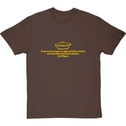 Carl Sagan "Apple Pie" Quote T-Shirt -Tshirt Store carl sagan apple pie tshirt 6 hazelnuttshirt